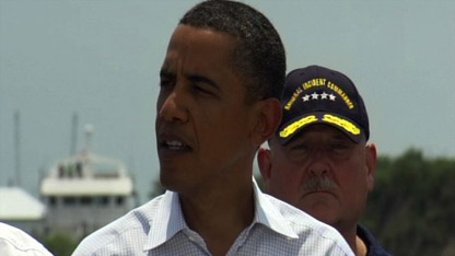 President Obama tours affected Gulf Coast areas