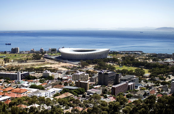 Greenpoint Stadium in Cape Town. Few South Africans dared dream 20 years ago that they might host the World Cup.  AFP/Getty