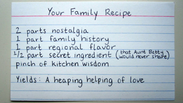 The heirloom recipe index – an introduction