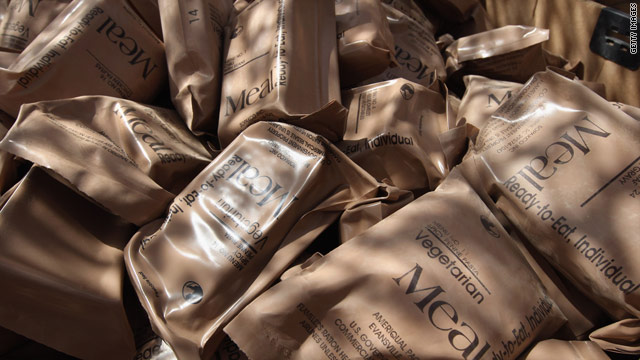 For troops, a happy meal is relative