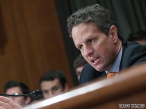 Treasury Secretary Tim Geithner defended the government's bailout of the financial system on Tuesday.