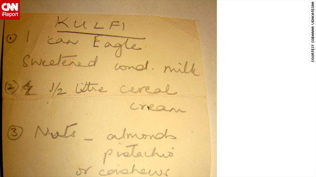 The heirloom recipe index: Kulfi