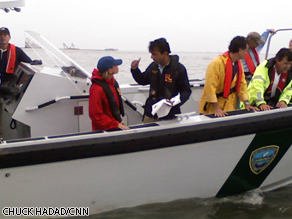 Louisiana Governor Bobby Jindal talks to Randi Kaye about the emulsified oil he's holding that was lifted off the water.