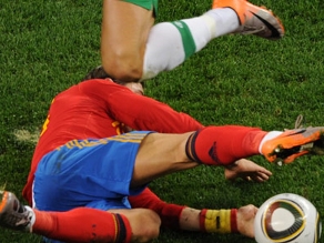 Nike's colorful new boots have been conspicuous at the World Cup in  South Africa. (AFP/Getty)