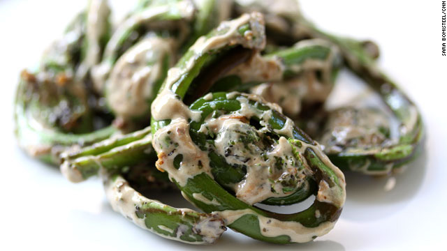 Lick the screen – fiddlehead ferns