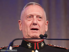 Marine Corps Gen. James Mattis has been chosen as the new head of U.S. Central Command.