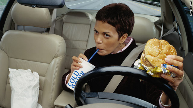Lunchtime poll – eating in the car