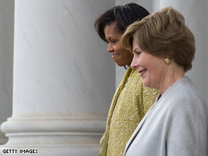 First lady Michelle Obama and former first lady Laura Bush will both participate in a September 11 memorial.