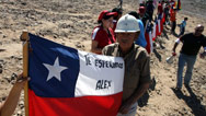 Chilean miners trapped Crews and support come in from around globne for 33 Chilean miners trapped 2,300 feet underground