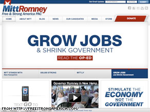 Mitt Romney's political action committee unveiled a new Web site Thursday.
