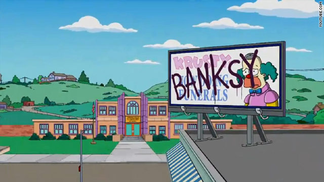 Banksy tags 'The Simpsons' opening sequence