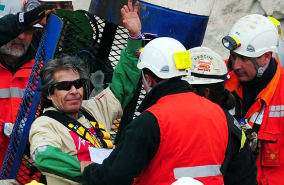  The rescue was a big day for Chileans &ndash; and Oakley, maker of the sunglasses worn by the 33 miners.