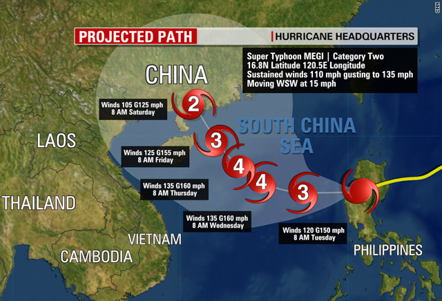 5 Dead As Typhoon Megi Strikes The Philippines 3575