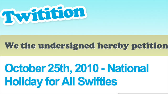 Taylor Swift fans petition for national holiday