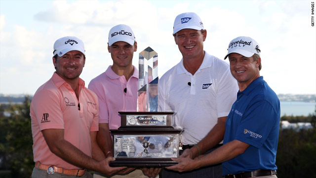 The four participants in the PGA Grand Slam of Golf battled it out for over $1 million in prize money.