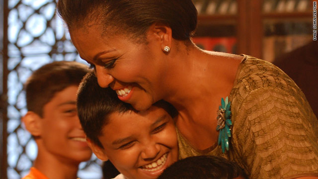 Remarks by Michelle Obama visiting children in Mumbai