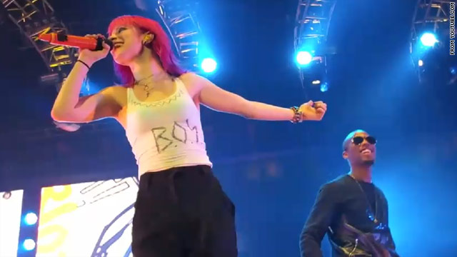 Paramore and B.o.B. rock out for his birthday