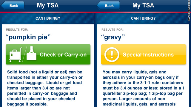 The TSA won't swipe your pie – but will they take the cake?