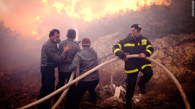 arson in Israeli fire