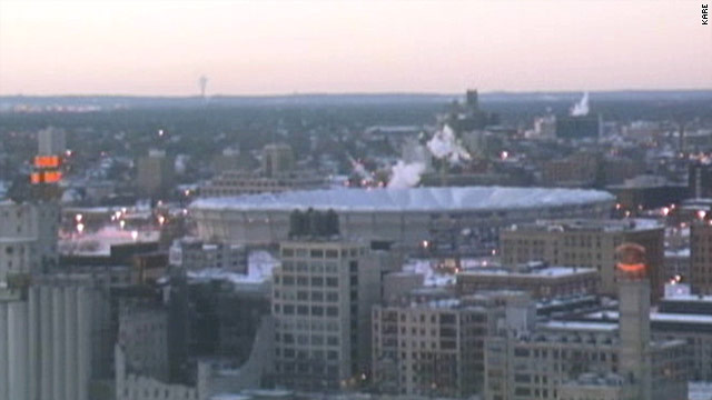 Metrodome roof collapses; NFL game moved