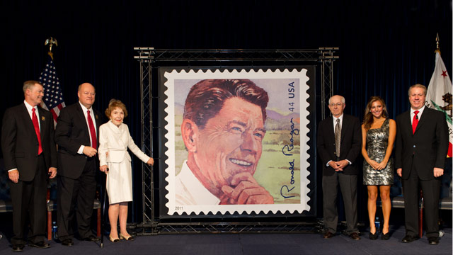 Reagan receives centennial stamp