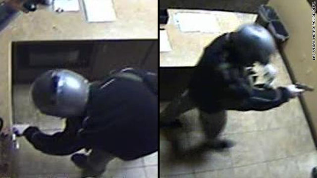 Gunman in helmet robs Bellagio casino
