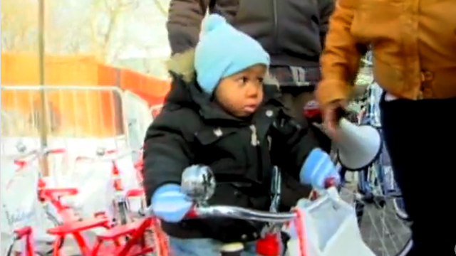Gotta Watch: Bike giveaway; sliding cars; return theft; Morning Cup of Conan redux