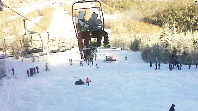 Skiers fall from chairlift at Maine resort