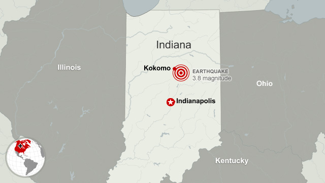 Indiana earthquake: a 'very loud boom'