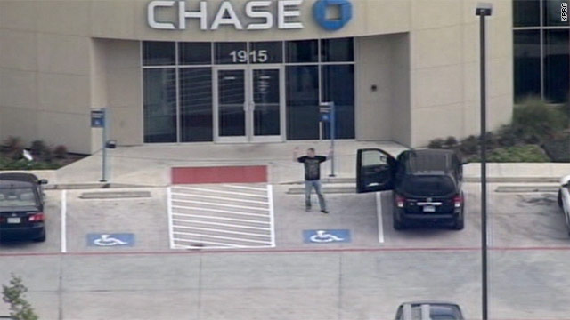 Police: Texas bank standoff over, hostages safe