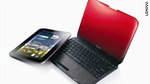 This Lenovo device is both a laptop and a detachable touchscreen tablet.