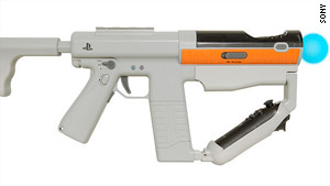 This attachment turns your PlayStation Move controller into a machine gun.