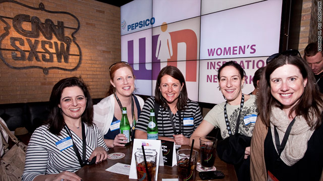 Participants gathered at the CNN Grill in Austin, Texas, for Digitini, an afternoon reception for women in technology fields.
