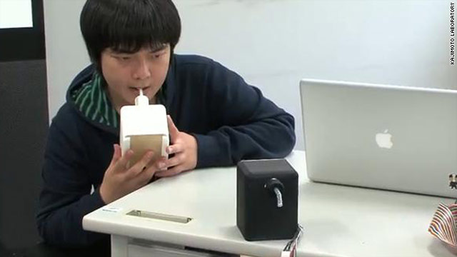 A Japanese lab has created a video device that allows you to "kiss" someone over the Internet.