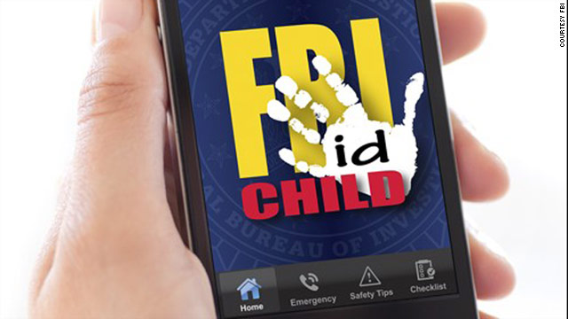 The FBI's first-ever smartphone app has buttons for calling 911 or the national missing children hotline.
