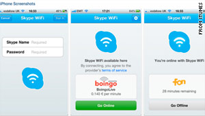 The Internet phone giant launched "Skype WiFi,"  an app that allows you to pay for Wi-Fi by the minute.