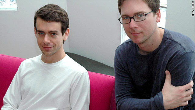 Jack Dorsey, left, and Biz Stone launched Twitter in 2006.