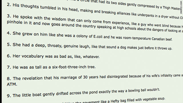 Funny high school essay analogies