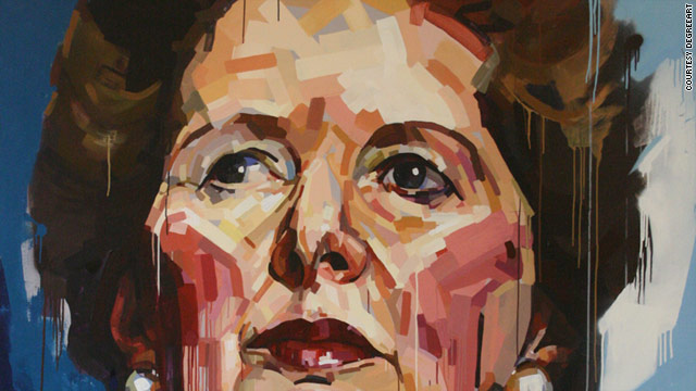Painting by British university student, Nick Lord, commissioned by degreeart.com, one of a number of websites that promote art.