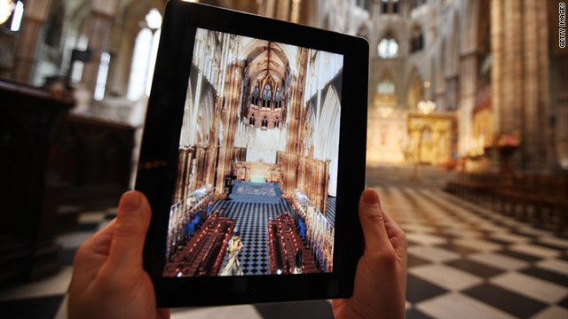 A 3-D mobile app for Apple and Android devices is a guide to Westminster Abbey, where Friday's royal wedding will be held.