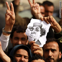 Gadhafi blames bin Laden for inciting Libyan youth