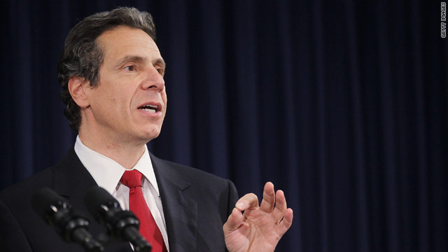 N.Y. governor cuts his pay, could freeze state salaries