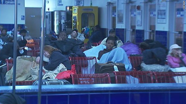 Stranded bus riders go hungry for 24 hours