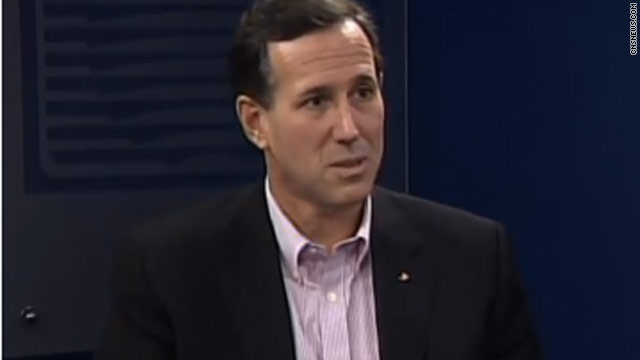 Santorum plays multiple cards from a hot button deck