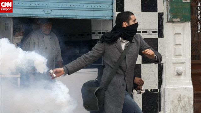 Protests In Tunisia. the protests in Tunisia