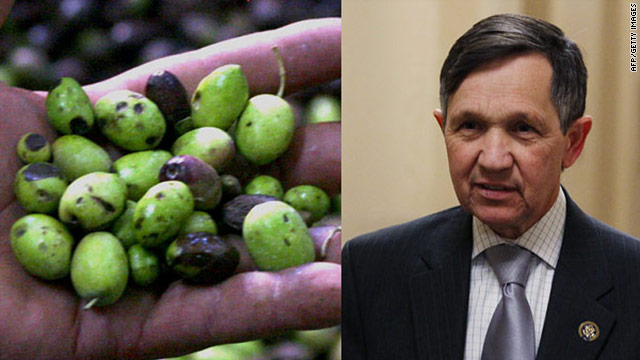 Olives are the pits if you're Dennis Kucinich