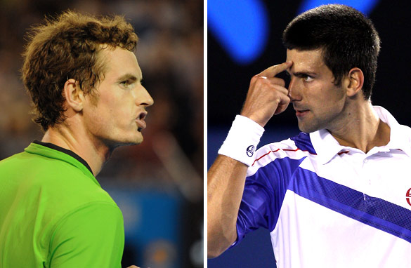 Can Andy Murray, left, stop Novak Djokovic winning his second Australian Open title? (Getty Images)