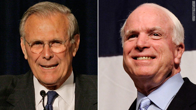 McCain and Rumsfeld clash, again