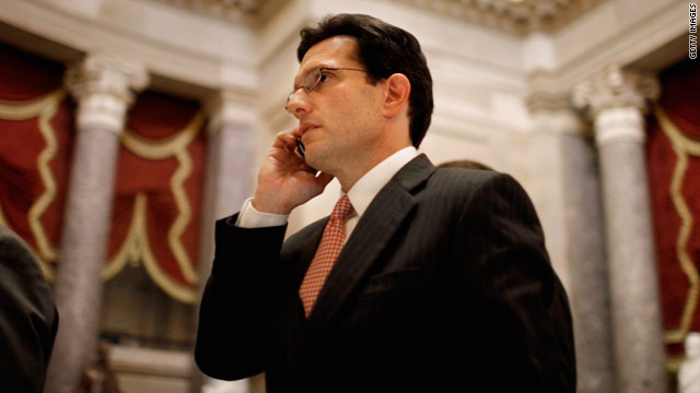 Cantor criticizes Obama's budget, pledges GOP will include entitlement reform