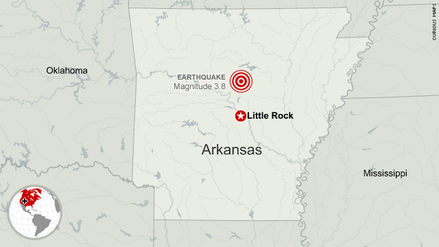 3.8 earthquake strikes central Arkansas